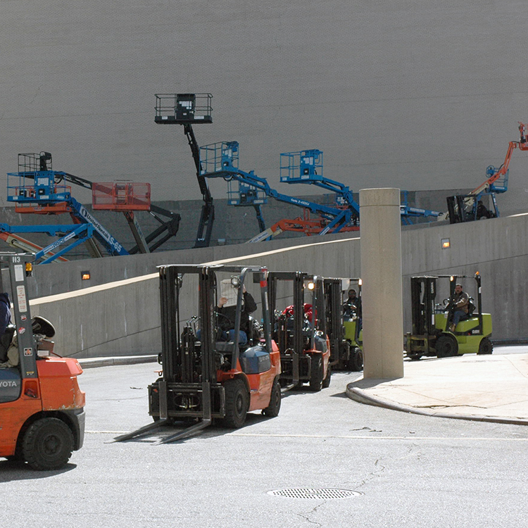 student making notations