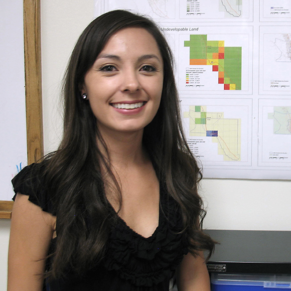 Roberta Lujan, a geographer at New Mexico State University who studies flood-risk mapping, recently attended a conference to learn more on the geographic information systems (GIS) used in charting those areas.