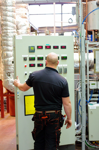 construction beneath a street downtown