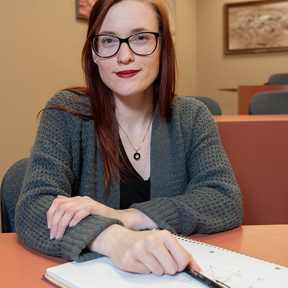 Jennifer Green, in her office at Guthrie Hall