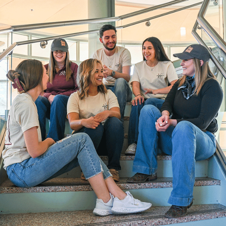Two cows looking at the camera.