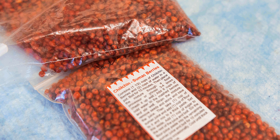 Food packed and sealed in clear plastic bags.