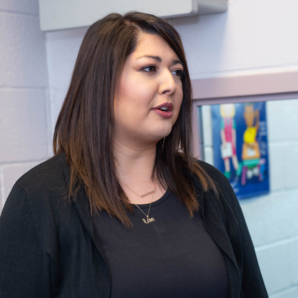 Genevieve Muñoz, coordinator of clinical education at New Mexico State University's Edgar R. Garrett Speech and Hearing Center