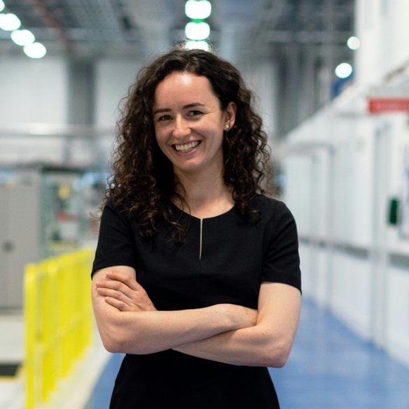 Woman standing in engineering lab