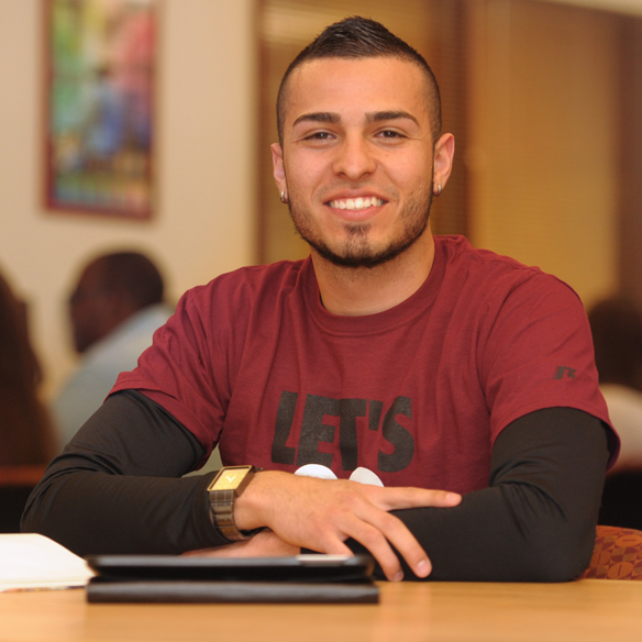 NMSU kinesiology major Sergio Baca.
