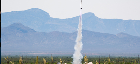 Rocket launching in Alamogordo, NM