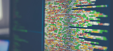 computer code on a computer screen